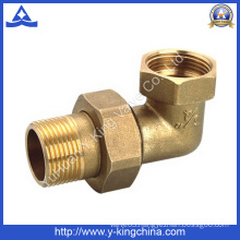 90 Degree Brass Connector Pipe Fitting with Compression Ends (YD-6039)